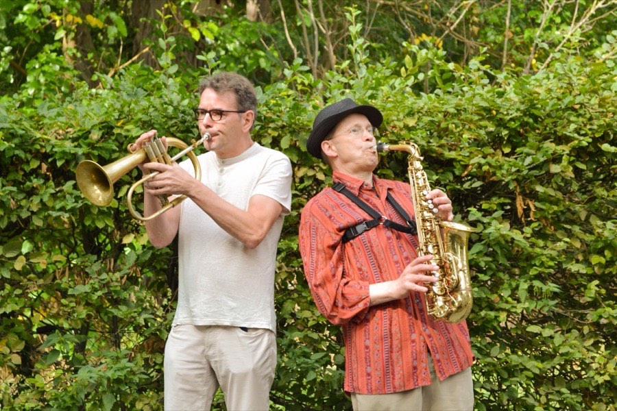 Flügelhorn und Saxophon